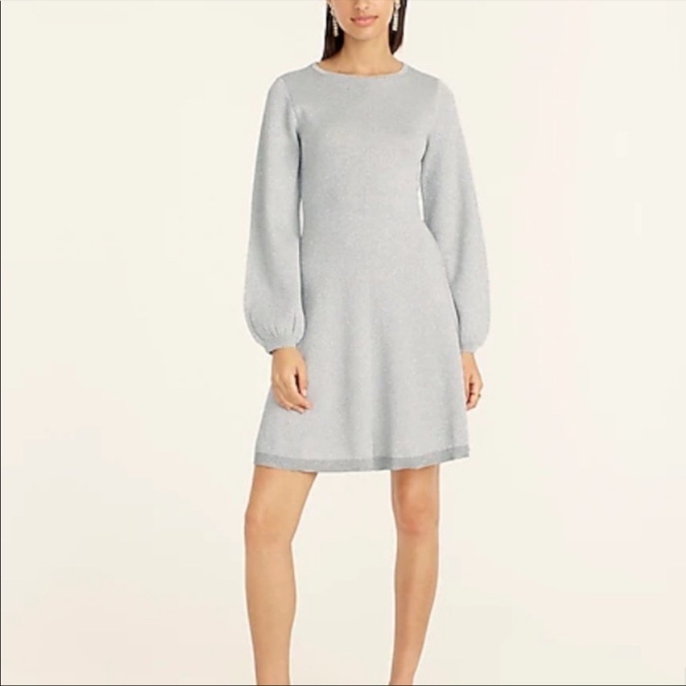 J crew Lurex® twist-back dress